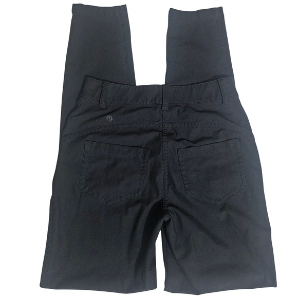 Lululemon Pants - Lululemon City Sleek 5 Pocket Pant Black High Rise Slim Fit Trousers Size 24 XS